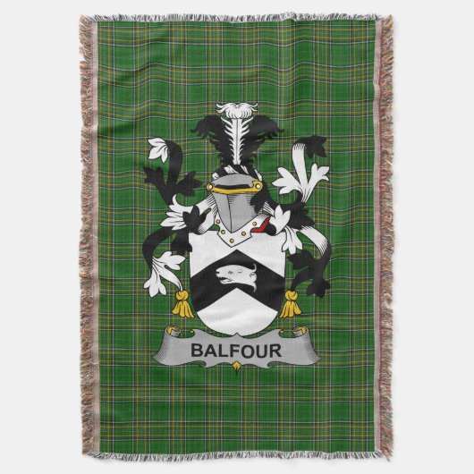 Couverture Armoiries irlandaises Balfour Family Crest Irlande (devant Vertical)