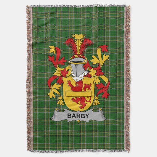 Couverture Armoiries irlandaises Barby Family Crest Irlande (devant Vertical)