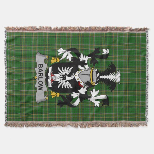 Couverture Armoiries irlandaises Barlow Family Crest Irlande (Devant)