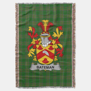 Couverture Armoiries irlandaises Bateman Family Crest Irlande