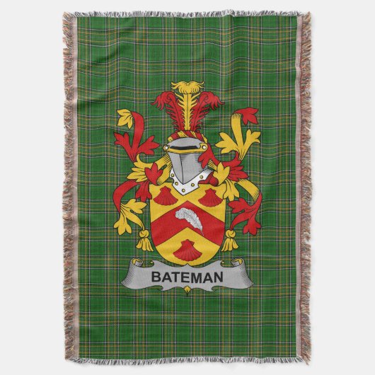 Couverture Armoiries irlandaises Bateman Family Crest Irlande (devant Vertical)