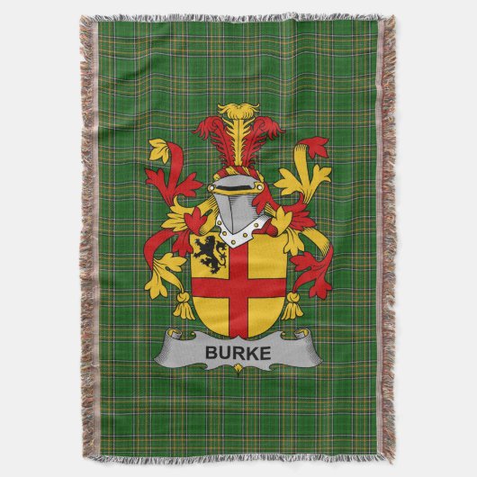 Couverture Armoiries irlandaises Burke Family Crest Irlande (devant Vertical)