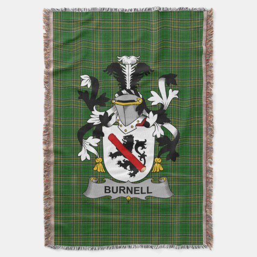 Couverture Armoiries irlandaises Burnell Family Crest Irlande (devant Vertical)