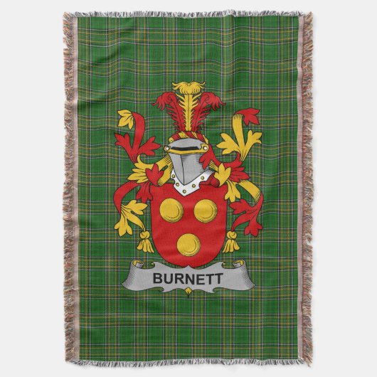 Couverture Armoiries irlandaises Burnett Family Crest Irlande (devant Vertical)