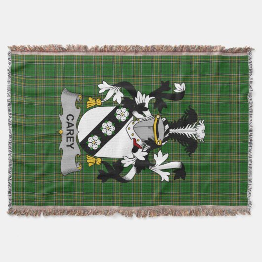 Couverture Armoiries irlandaises Carey ou Cary Coat de famill (Devant)