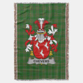 Couverture Armoiries irlandaises Chevers Family Crest Irlande (devant Vertical)