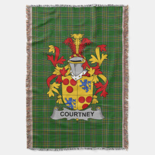 Couverture Armoiries irlandaises Courtney Family Crest Irland