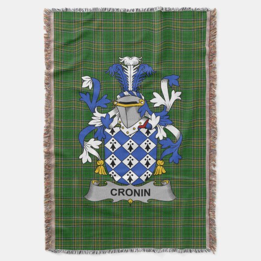 Couverture Armoiries irlandaises Cronin ou O_Cronin Coat de f (devant Vertical)