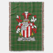 Couverture Armoiries irlandaises d'Apsley Family Crest Irland (devant Vertical)