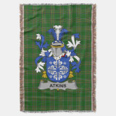 Couverture Armoiries irlandaises d'Atkins Famille Crest Irlan (devant Vertical)