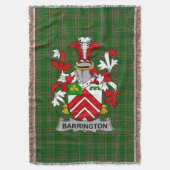 Couverture Armoiries irlandaises de Barrington Famille Crest (devant Vertical)