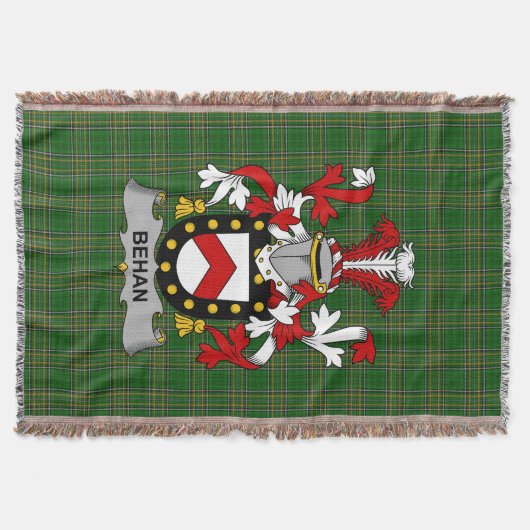 Couverture Armoiries irlandaises de Behan Family Crest Irland (Devant)