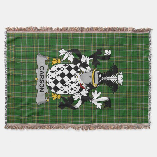 Couverture Armoiries irlandaises de Carson Family Crest Irlan (Devant)