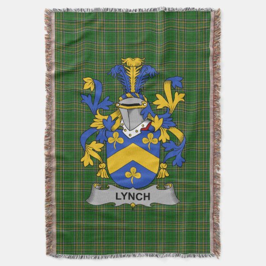 Couverture Armoiries irlandaises de Lynch Family Crest Irland (devant Vertical)