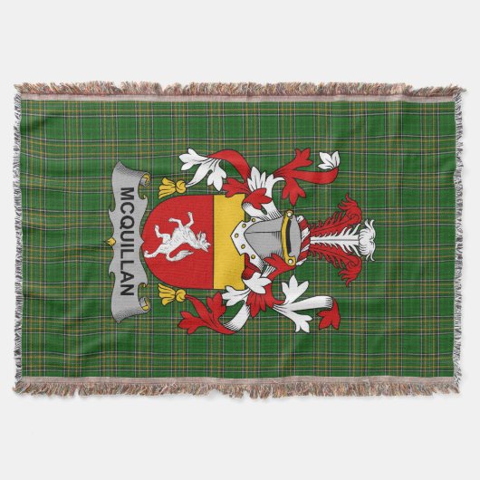 Couverture Armoiries irlandaises de McQuillan Family Crest Ir (Devant)