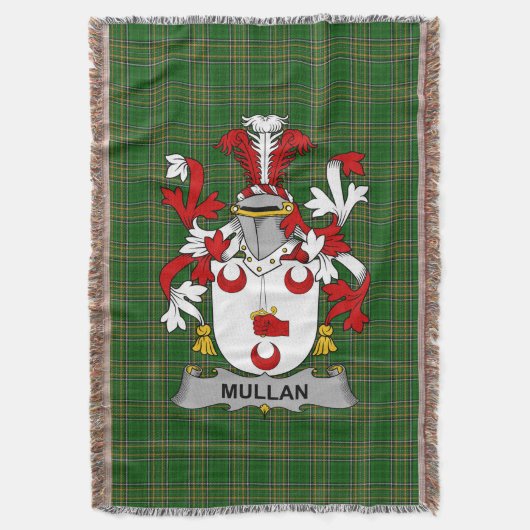 Couverture Armoiries irlandaises de Mullan Famille Crest Irla (devant Vertical)