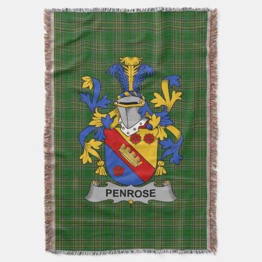 Couverture Armoiries irlandaises de Penrose Family Crest Irla (devant Vertical)