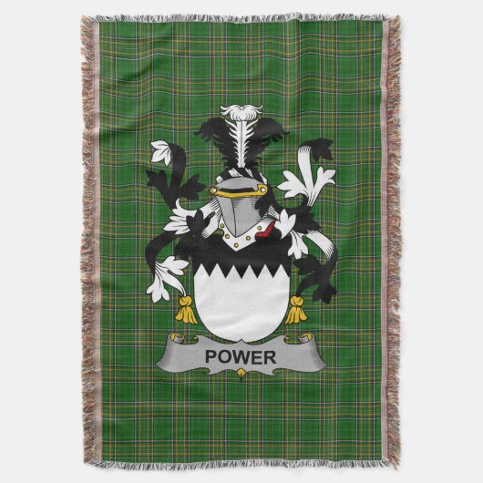 Couverture Armoiries irlandaises de puissance Family Crest Ir (devant Vertical)