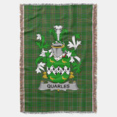 Couverture Armoiries irlandaises de Quarles Family Crest Irla (devant Vertical)
