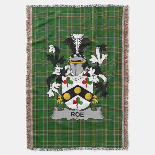 Couverture Armoiries irlandaises de Roe Family Crest Irlande (devant Vertical)