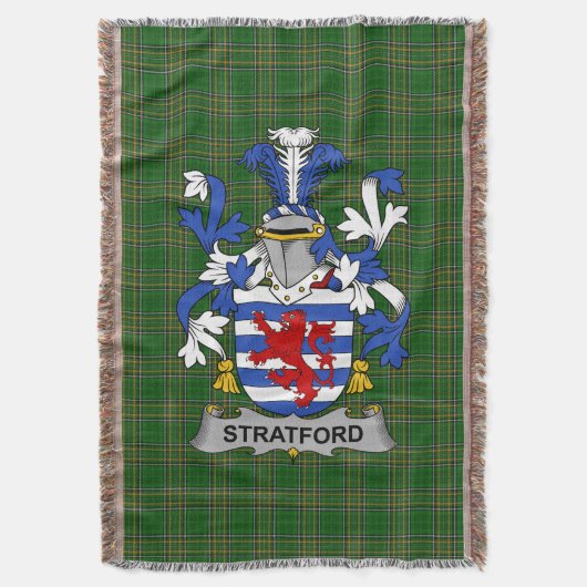 Couverture Armoiries irlandaises de Stratford Famille Crest I (devant Vertical)