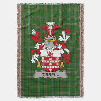 Couverture Armoiries irlandaises de Tirrell Famille Crest Irl