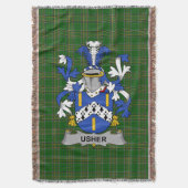 Couverture Armoiries irlandaises de Usher Family Crest Irland (devant Vertical)