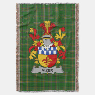 Couverture Armoiries irlandaises de Vizer Family Crest Irland