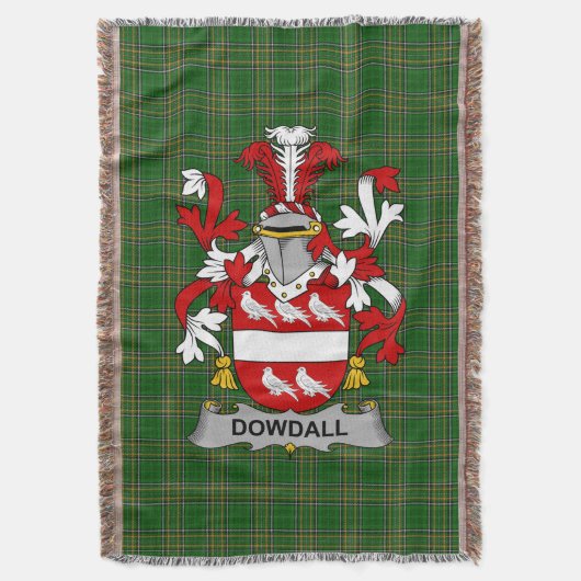 Couverture Armoiries irlandaises Dowdall Family Crest Irlande (devant Vertical)