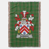 Couverture Armoiries irlandaises en bambou Famille Crest Irla (devant Vertical)