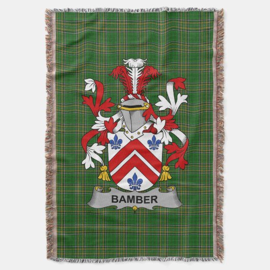 Couverture Armoiries irlandaises en bambou Famille Crest Irla (devant Vertical)