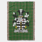Couverture Armoiries irlandaises en batt Family Crest Irlande (devant Vertical)