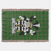 Couverture Armoiries irlandaises en batt Family Crest Irlande (Devant)