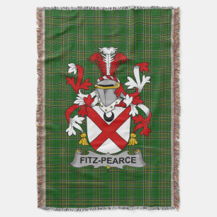 Couverture Armoiries irlandaises Fitz-Pearce Family Crest Ire