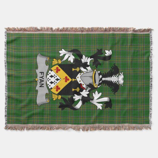 Couverture Armoiries irlandaises Fyan ou Faghan Family Crest  (Devant)