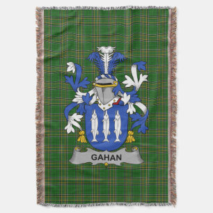 Couverture Armoiries irlandaises Gahan ou McGahan Coat of Arm