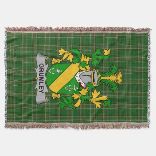 Couverture Armoiries irlandaises Grumley Family Crest Irlande (Devant)
