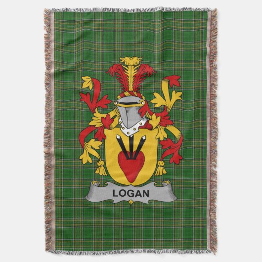 Couverture Armoiries irlandaises Logan Family Crest Irlande (devant Vertical)