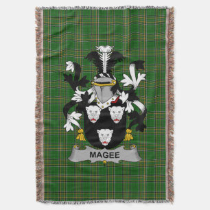 Couverture Armoiries irlandaises Magee ou McGee Family Crest 