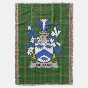 Couverture Armoiries irlandaises McGann ou Magan Coat of Arms