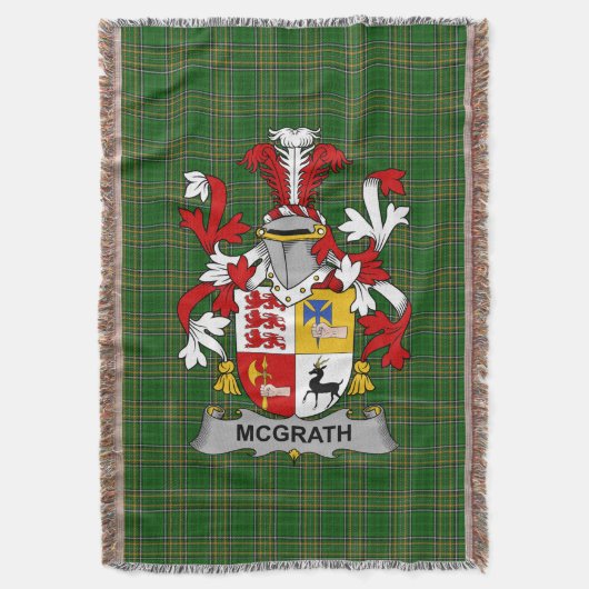 Couverture Armoiries irlandaises McGrath ou McGraw Crest (devant Vertical)