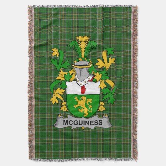 Couverture Armoiries irlandaises McGuiness ou McGenis (devant Vertical)