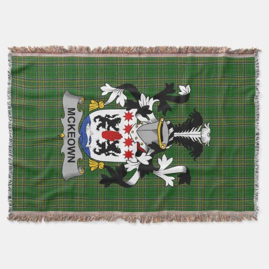 Couverture Armoiries irlandaises McKeown ou Keon Coat of Arms (Devant)