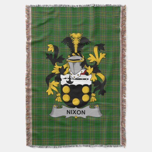 Couverture Armoiries irlandaises Nixon Family Crest Irlande (devant Vertical)
