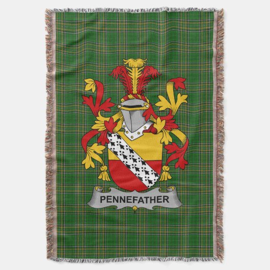 Couverture Armoiries irlandaises Pennefather Family Crest Ire (devant Vertical)