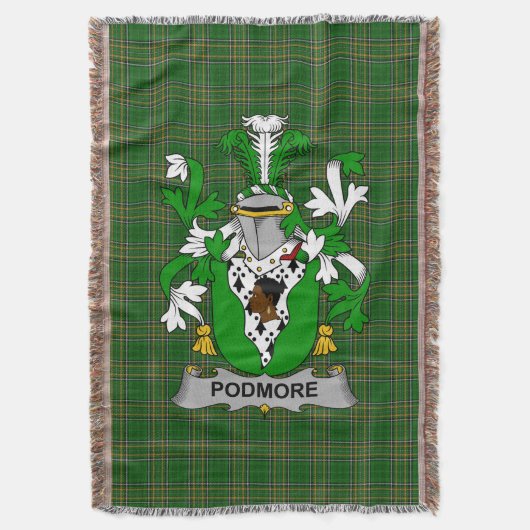 Couverture Armoiries irlandaises Podmore Family Crest Irlande (devant Vertical)