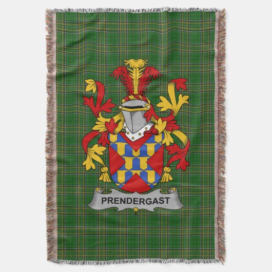 Couverture Armoiries irlandaises Prendergast Family Crest Ire (devant Vertical)