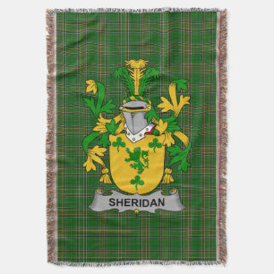 Couverture Armoiries irlandaises Sheridan Family Crest Irland