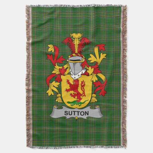 Couverture Armoiries irlandaises Sutton Family Crest Irlande (devant Vertical)