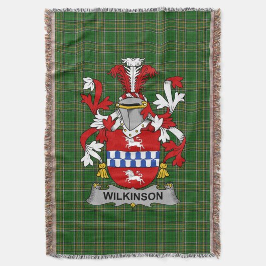 Couverture Armoiries irlandaises Wilkinson Family Crest Irlan (devant Vertical)